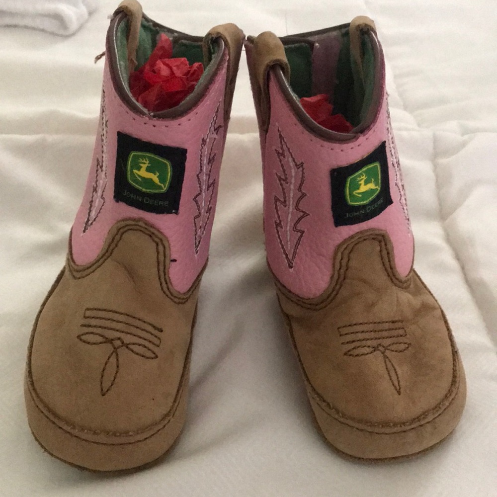 John Deere baby girl boots.